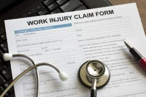 Work injury claim form.